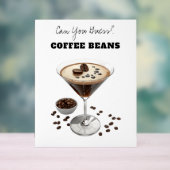 Liebeskaffeebohnen-Acrylschild Acrylschild (Neutral)
