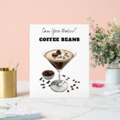 Liebeskaffeebohnen-Acrylschild Acrylschild (Hochzeit)