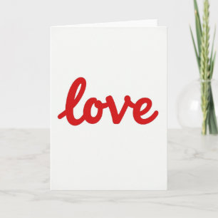 Liebeskarte im minimalistischen Stil Karte