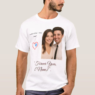 Liebeskarte Individuelles T-Shirt – Foto hochladen