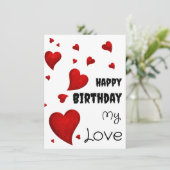 Liebeskarte Karte (Stehend Vorderseite)