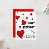 Liebeskarte Karte (Vorderseite/Rückseite Beispiel)