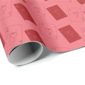 Liebeskarten-Verpackungspapier Geschenkpapier (Rolleneckpunkt)