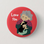Liebesknopf Button (Vorderseite)