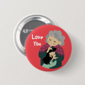 Liebesknopf Button (Vorne & Hinten)