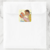 Liebeskrank Quadratischer Aufkleber (Tasche)