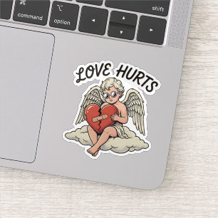 Liebeskummer Cupid Engel Aufkleber