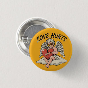 Liebeskummer Cupid Engel Button