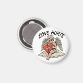 Liebeskummer Cupid Engel Magnet (Vorderseite/Rückseite)