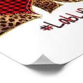 Liebeslabor Leben Leopard Gemischt Flanell Valenti Poster (Ecke)