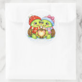 Liebeslaterne Runder Aufkleber (Tasche)