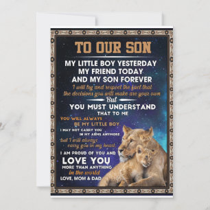 Liebeslied   An unseren Sohn Ich bin stolz auf dic Einladung