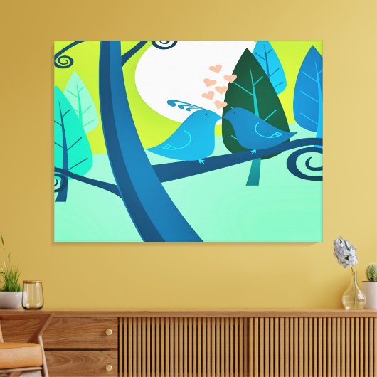 Liebeslied Leinwanddruck (Insitu (Wohnzimmer))
