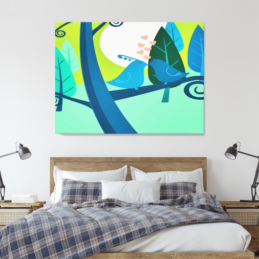Liebeslied Leinwanddruck (Insitu (Schlafzimmer))