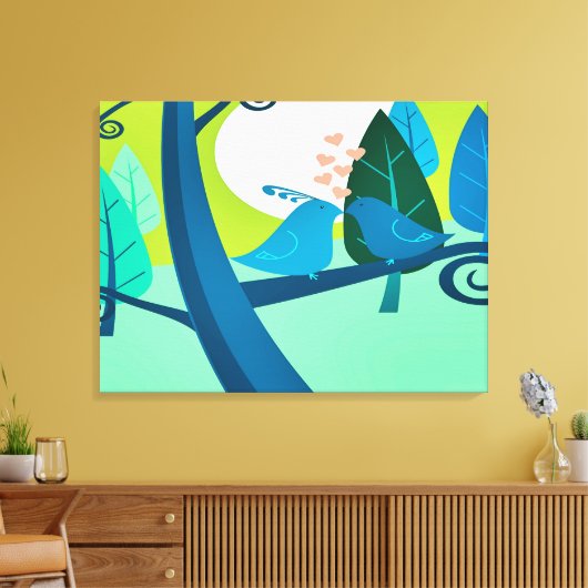 Liebeslied Leinwanddruck (Insitu (Wohnzimmer))