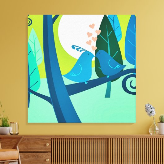 Liebeslied Leinwanddruck (Insitu (Wohnzimmer))