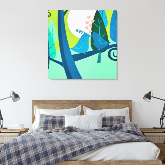 Liebeslied Leinwanddruck (Insitu (Schlafzimmer))