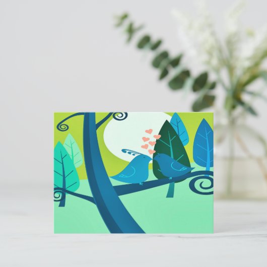 Liebeslied Postkarte (Stehend Vorderseite)