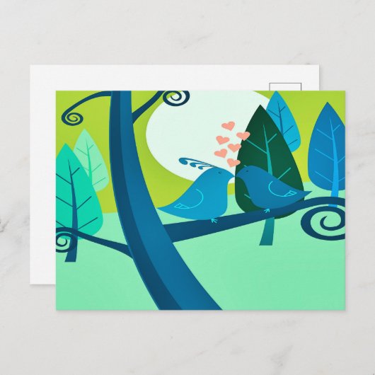 Liebeslied Postkarte (Vorne/Hinten)