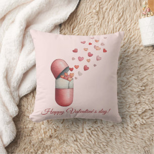 Liebesmedizin Valentinstag-Design Kissen