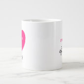 Liebesmodus Ein Jumbo-Tasse (Vorderseite)