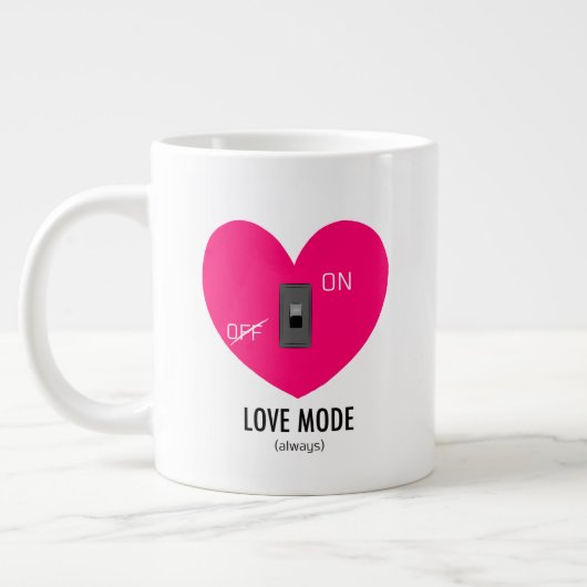 Liebesmodus Ein Jumbo-Tasse (Links)