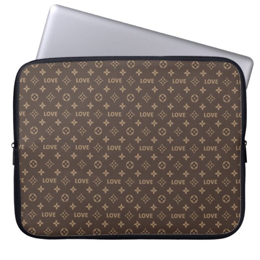 Liebesmuster Louis Vuitton Laptopschutzhülle (Vorderseite)