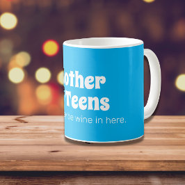 Liebesmutter von Teens Bright Blue Coffee Tasse