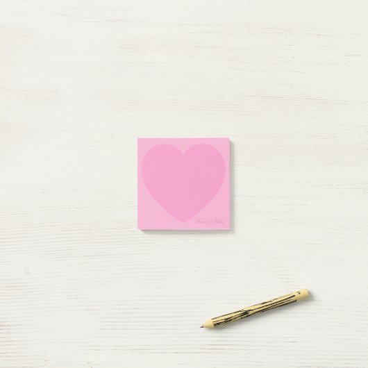 Liebesnotiz-Post-it Post-it Klebezettel (Auf Schreibtisch)