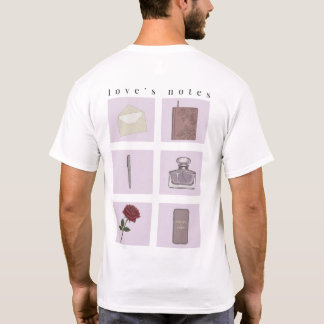 Liebesnotizen Romantisches Ästhetik-Shirt T-Shirt