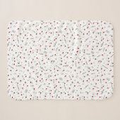 Liebesnotizen Rotes Herz Musiknotation Sherpadecke (Vorderseite (Horizontal))