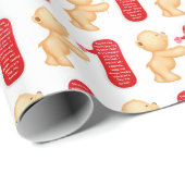 Liebesnotizen Valentinstag-Geschenkpapier Geschenkpapier (Rolleneckpunkt)