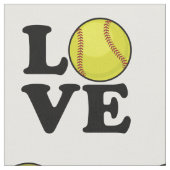 LiebeSoftball Stoff (Nahaufnahme)