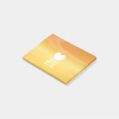 Liebesonnenuntergang - 3D übertragen Post-it Klebezettel (angewinkelt)