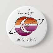 Liebesorbit Sonnen- und Monduntergangs-Flagge für Button (Vorderseite)