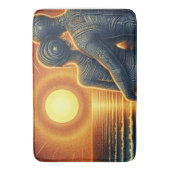 Liebespaar bei Sonnen Untergang am Meer Badematte (Vorderseite Vertikal)