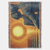 Liebespaar bei Sonnen Untergang am Meer Decke (Vorderseite Vertikal)