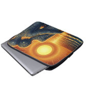 Liebespaar bei Sonnen Untergang am Meer Laptopschutzhülle (Vorne Knopf)