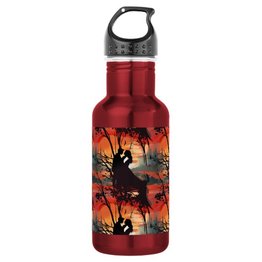 Liebespaar edelstahlflasche (Vorderseite)