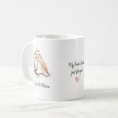 Liebespaar Eulen Kaffeetasse (Vorderseite Links)