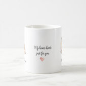 Liebespaar Eulen Kaffeetasse (Mittel)