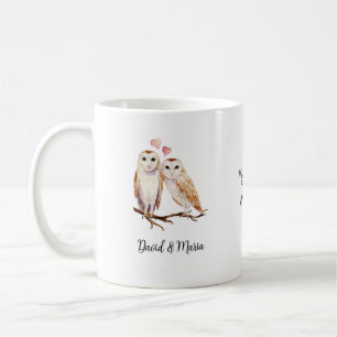 Liebespaar Eulen Kaffeetasse