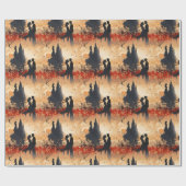 Liebespaar Geschenkpapier (Flach)