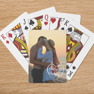 Liebespaar-Herz-Foto-Personalisiert Spielkarten