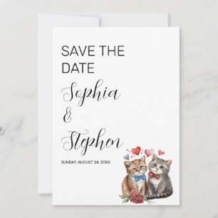 Liebespaar Katzen Save The Date