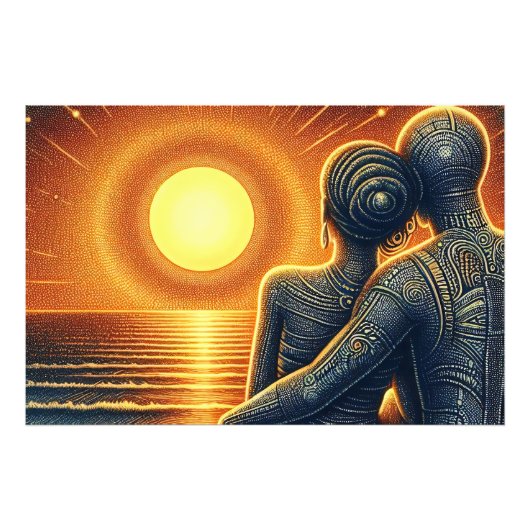 Liebespaar Motiv -  Fotodruck (Vorne)