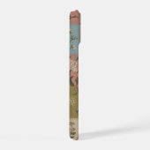 Liebespaar-Patchwork-Quilt Floral Botanisch Rose iPhone 15 Hülle (Rechte Seite)