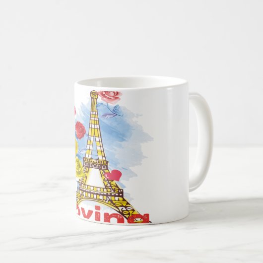Liebesparis Kaffeetasse (VorderseiteRechts)