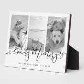 Liebespeicher | Modern Pet Memorial Foto Collage Fotoplatte (Seite)