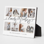 Liebespeicher | Modern Pet Memorial Foto Collage Fotoplatte (Seite)